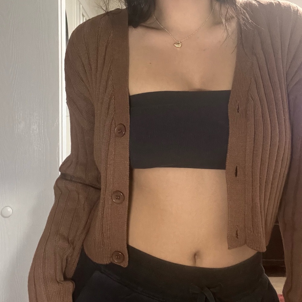 Cute brown lightweight sweater